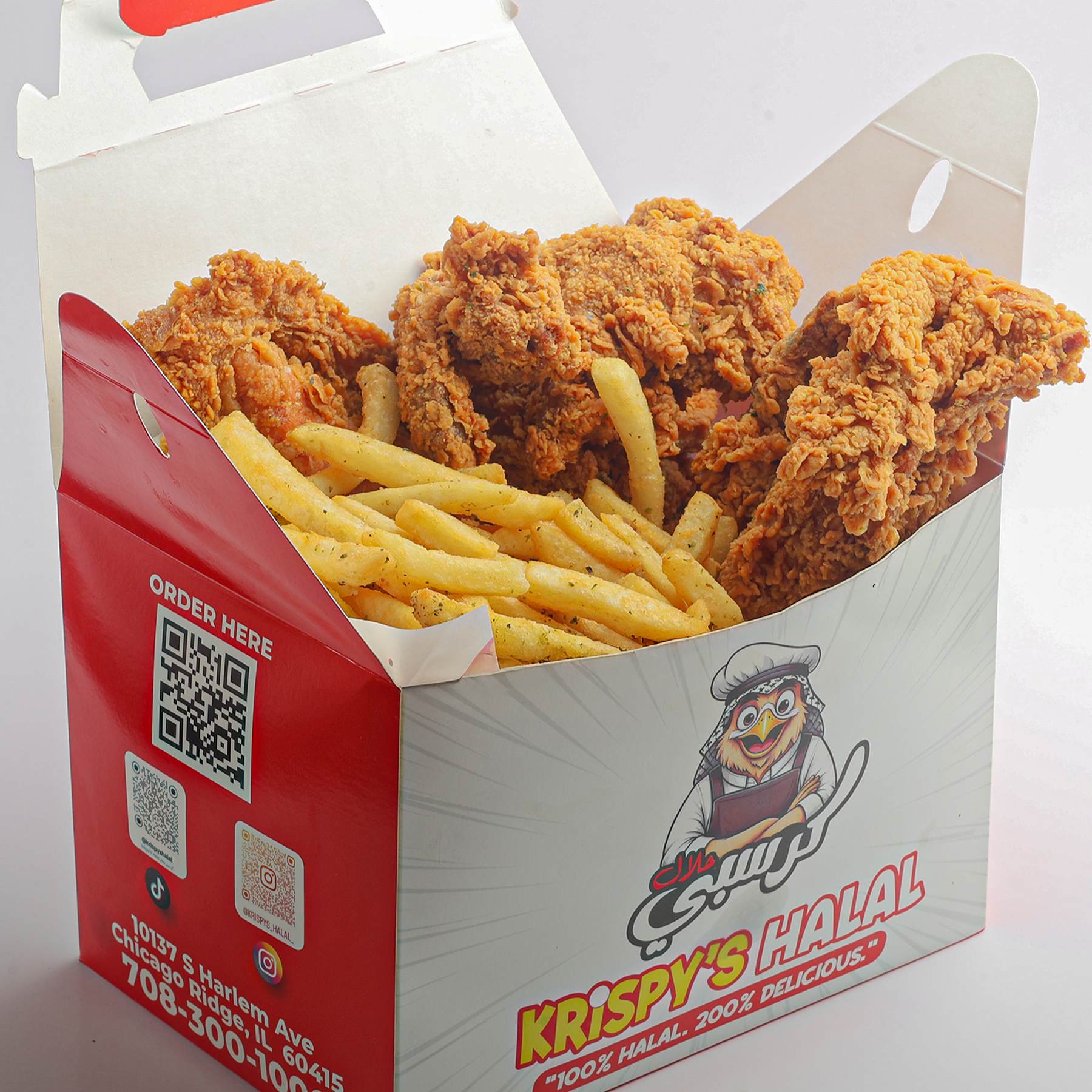 Family Bone-In 8 Pc at Krispy's Halal in Chicago Ridge