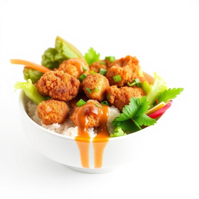 Crispy chicken bowl