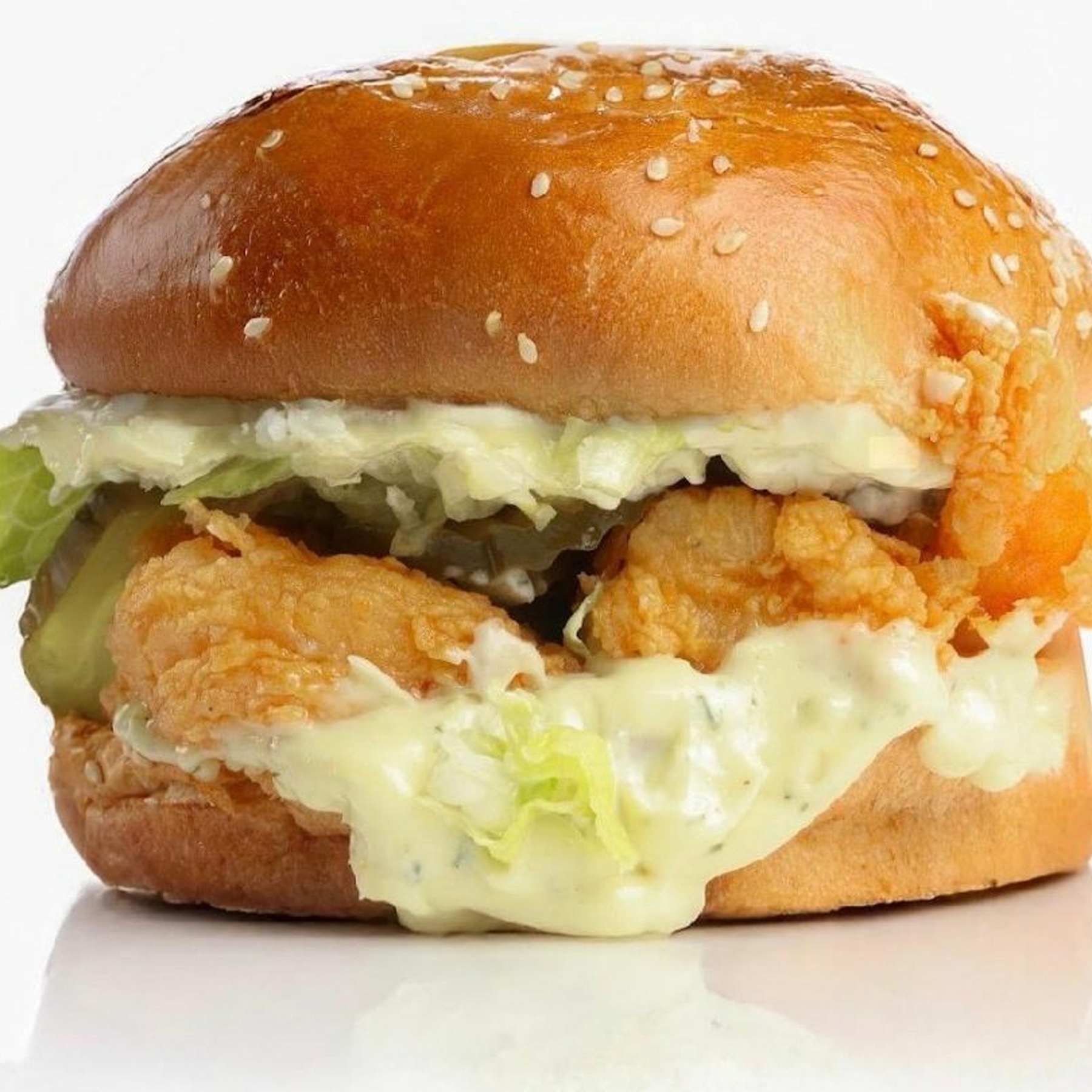 Shrimp Sandwich at Krispy's Halal in Chicago Ridge